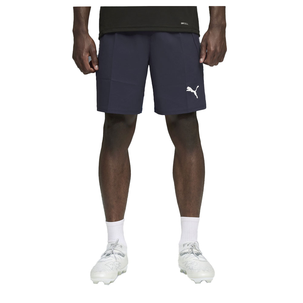 PUMA teamFINAL Men's Soccer Shorts in Blue, Size L