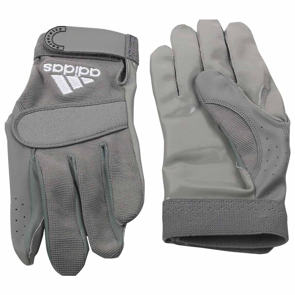 grey adidas football gloves