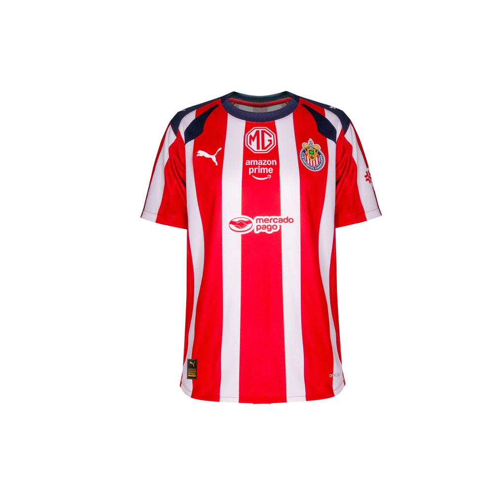 PUMA Chivas 25/26 Home Replica Big Kids' Soccer Jersey in Red, Size L