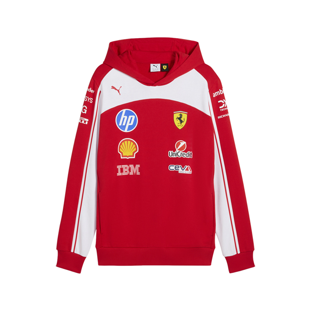PUMA Scuderia Ferrari Men's Replica Hoodie in Red, Size M