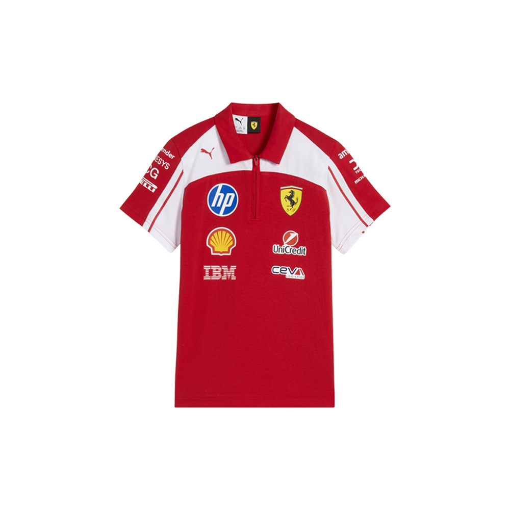 PUMA Scuderia Ferrari Big Kids' Polo in Red, Size L