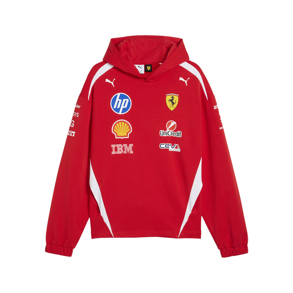 PUMA Scuderia Ferrari Men's Replica Driver's Hoodie in Red, Size L