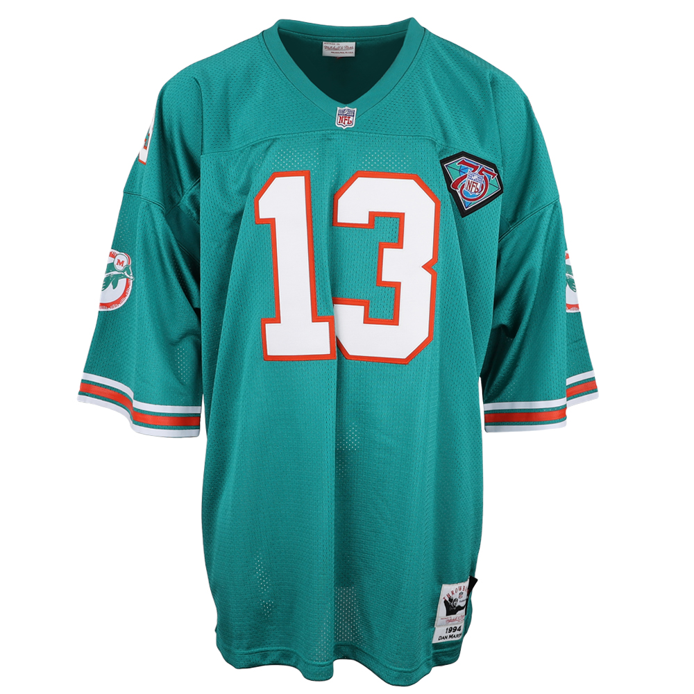 Shop Blue Mens Mitchell & Ness NFL Authentic Jersey Dolphins Dan