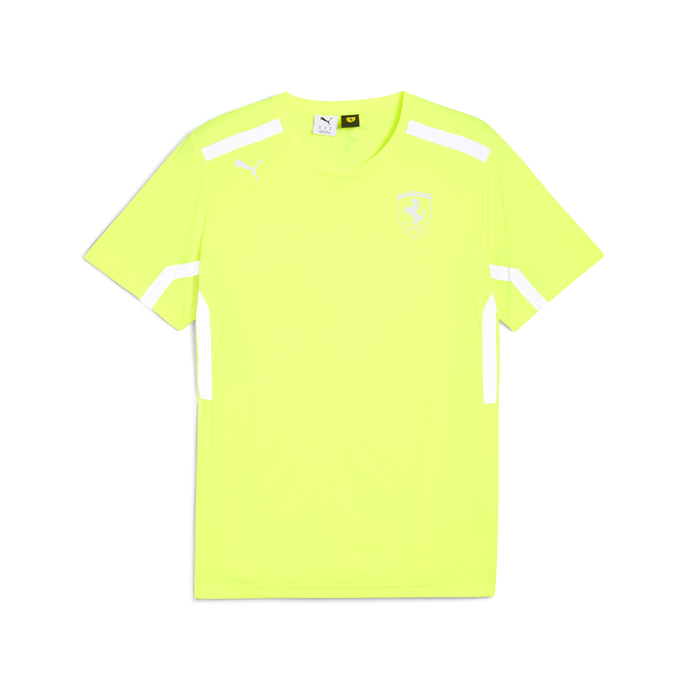 PUMA Scuderia Ferrari Team Men's Motorsport T-Shirt in Yellow, Size XL