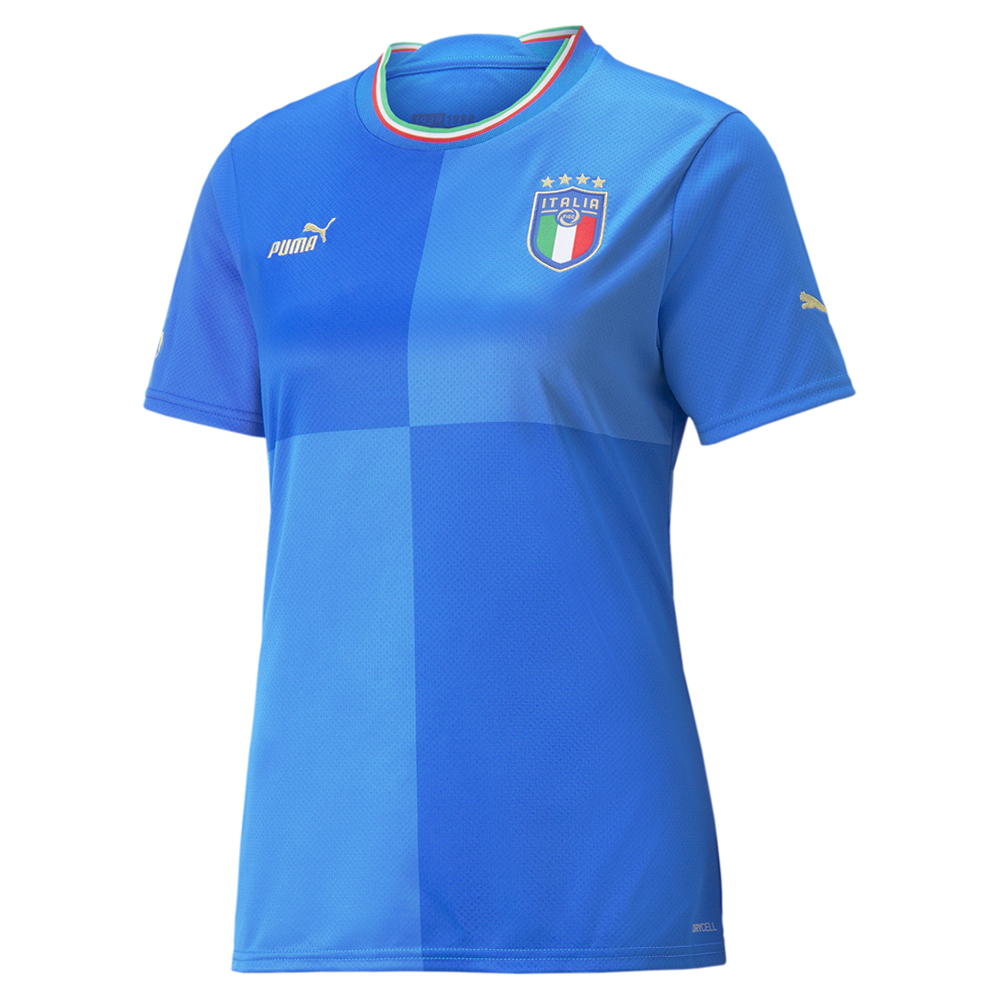 PUMA Figc Home Crew Neck Short Sleeve Soccer Jersey Womens