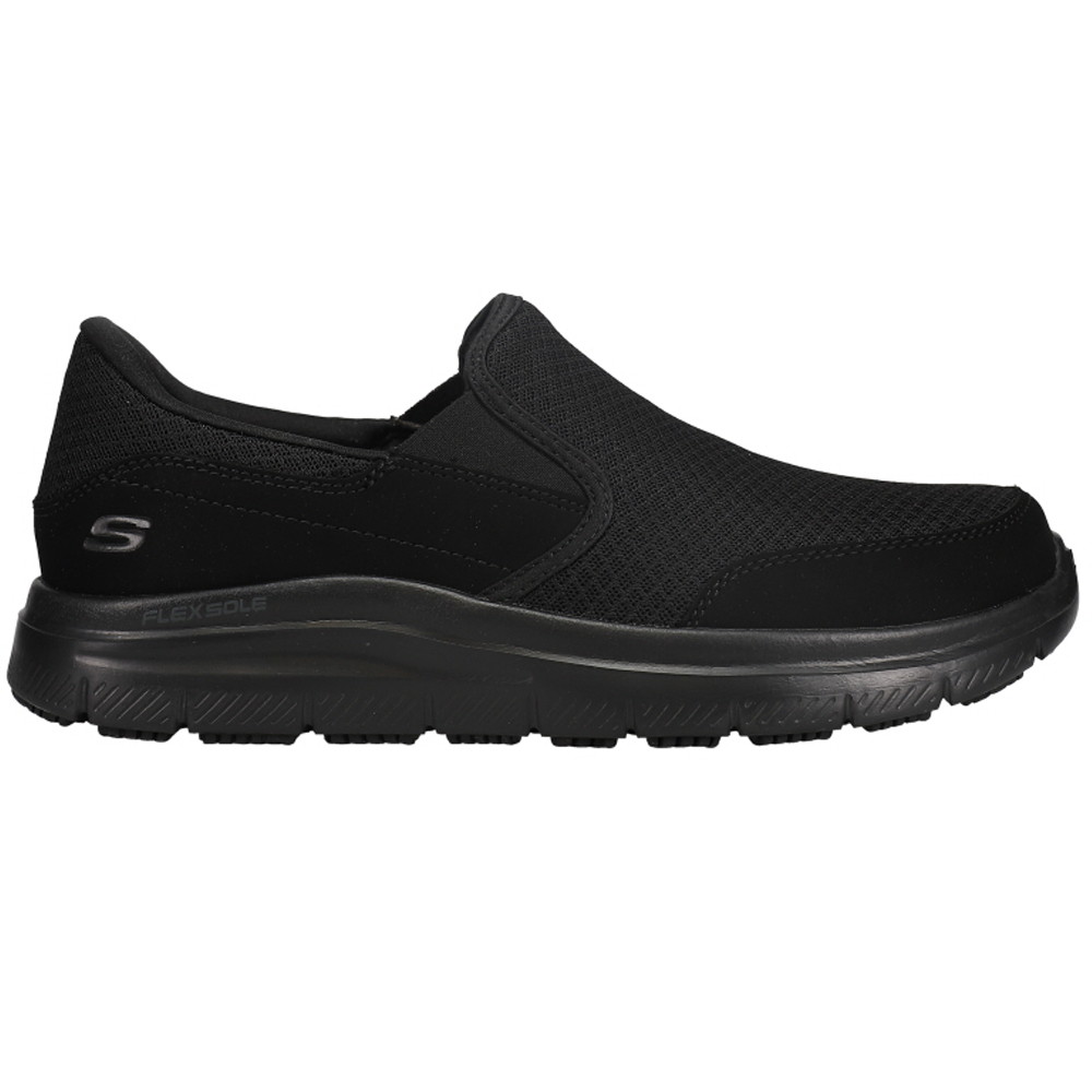 pastor vida Noreste Shop Black Mens Skechers Flex Advantage McAllen Slip Resistant Composite  Toe Work Shoes