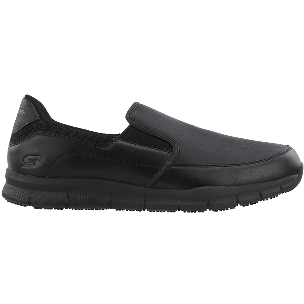 motor petrolero Comedia de enredo Shop Black Mens Skechers Nampa Groton Slip Resistant Work Shoes