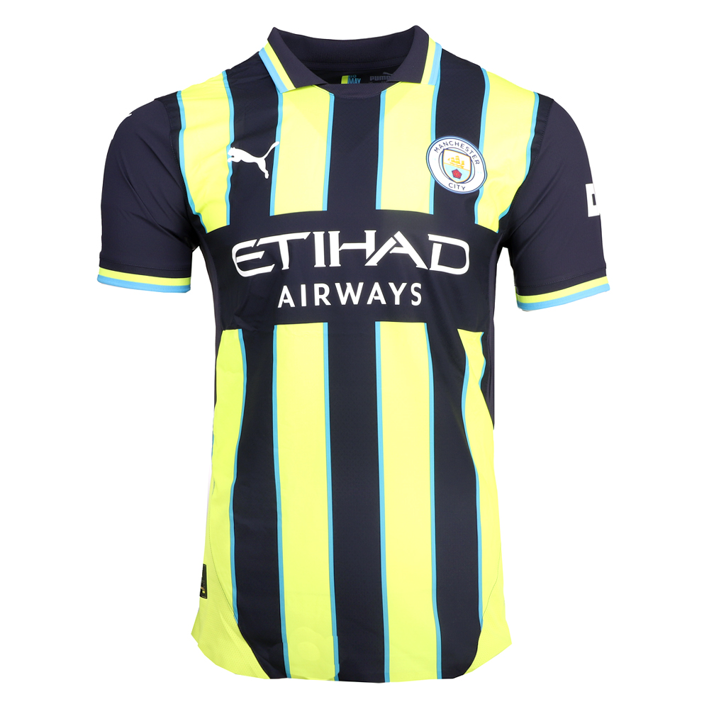 PUMA Manchester City F.C. Away Collared Short Sleeve Soccer Jersey