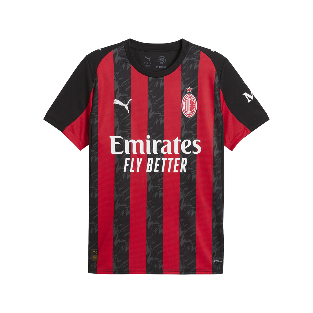 PUMA AC Milan Home Crew Neck Short Sleeve Soccer Jersey
