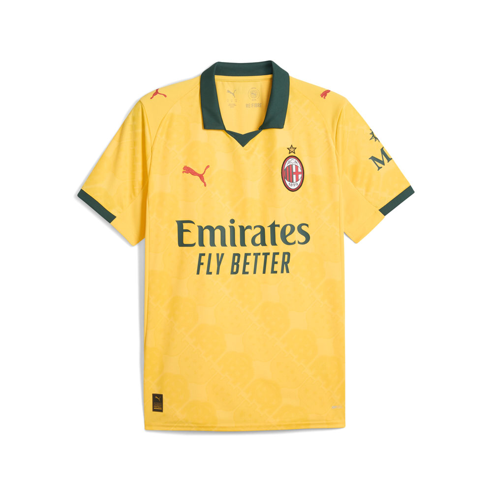 PUMA AC Milan 3Rd Collared Short Sleeve Soccer Jersey Replica