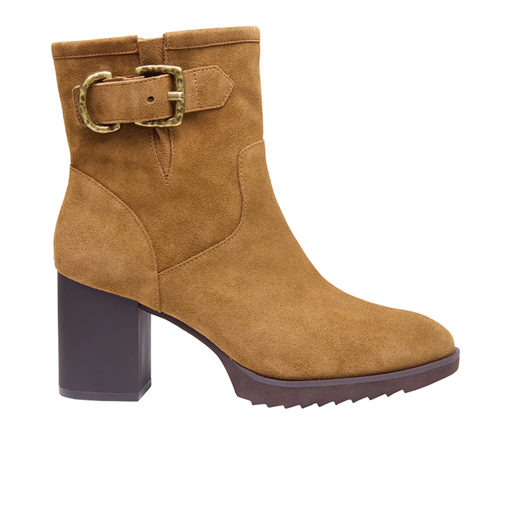 Johnston & Murphy Izzie Buckle Round Toe Zippered Boots