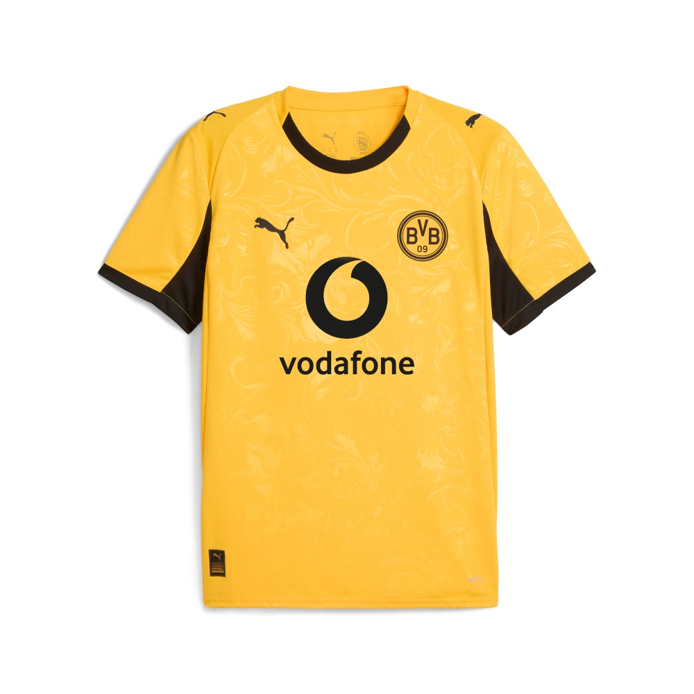 PUMA Borussia Dortmund 25/26 Replica Cup Men's Soccer Jersey in Yellow, Size S