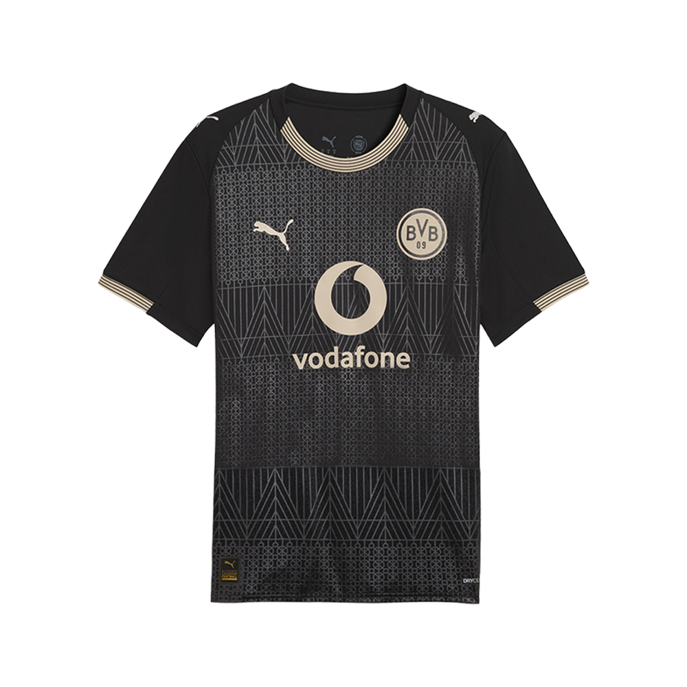 PUMA Borussia Dortmund Special Edition Men's Soccer Jersey in Black, Size M