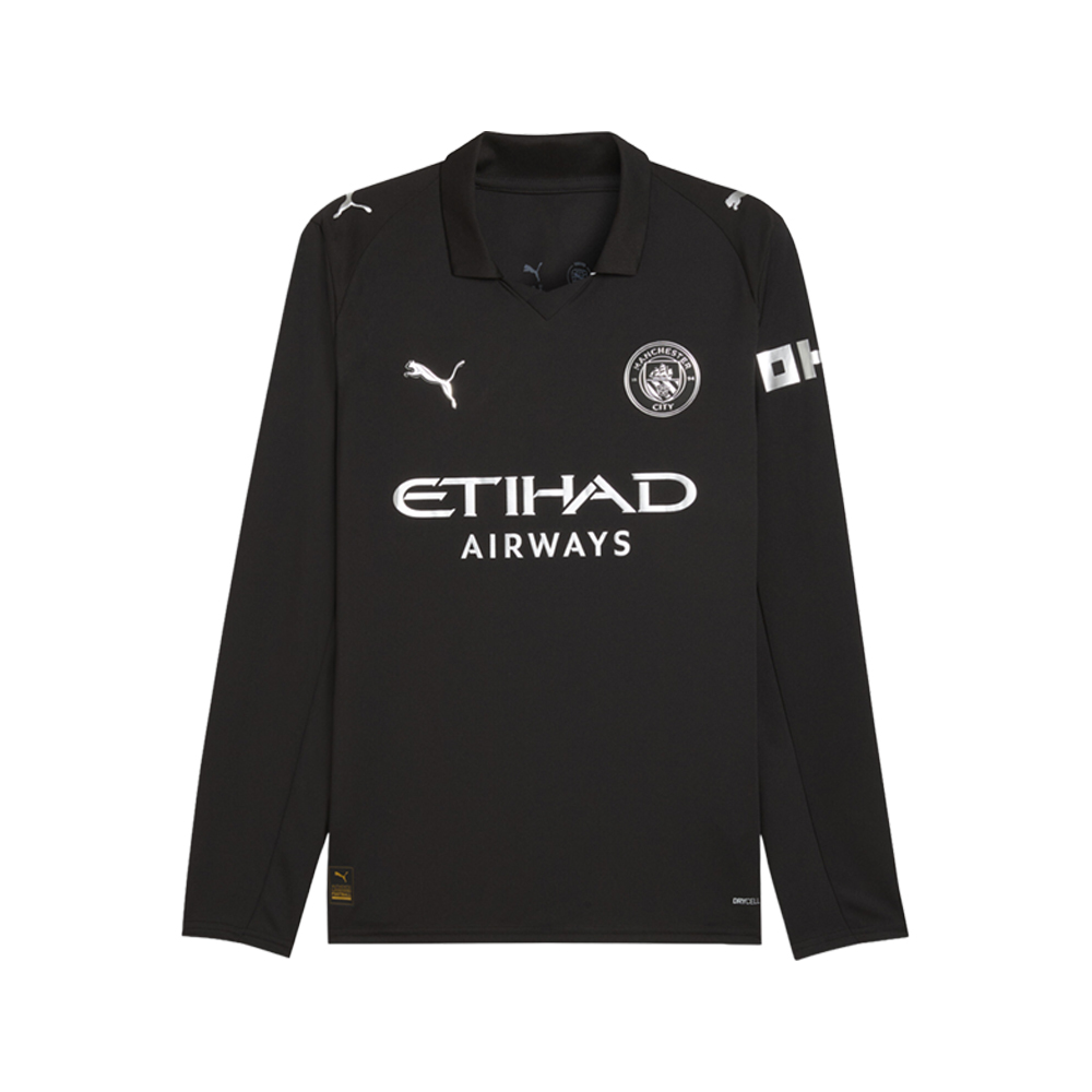 PUMA Manchester City 25/26 Away Collared Long Sleeve Soccer Jersey