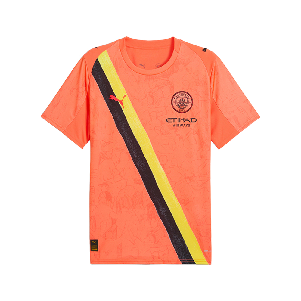 PUMA PUMA X KIDSUPER Manchester City F.C. Crew Neck Short Sleeve Soccer Jersey Replica
