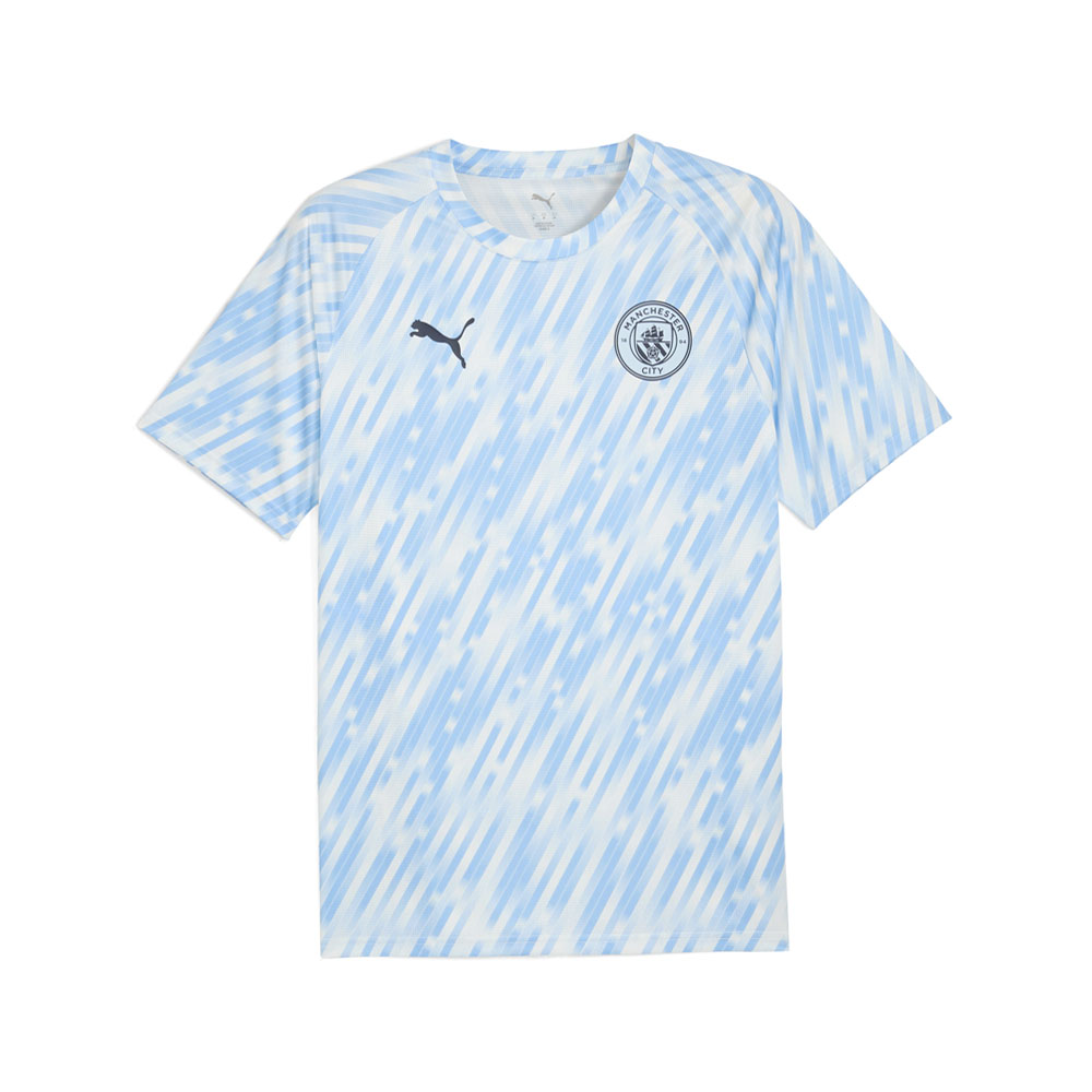 PUMA Manchester City F.C. Warm Up Crew Neck Short Sleeve Soccer Jersey