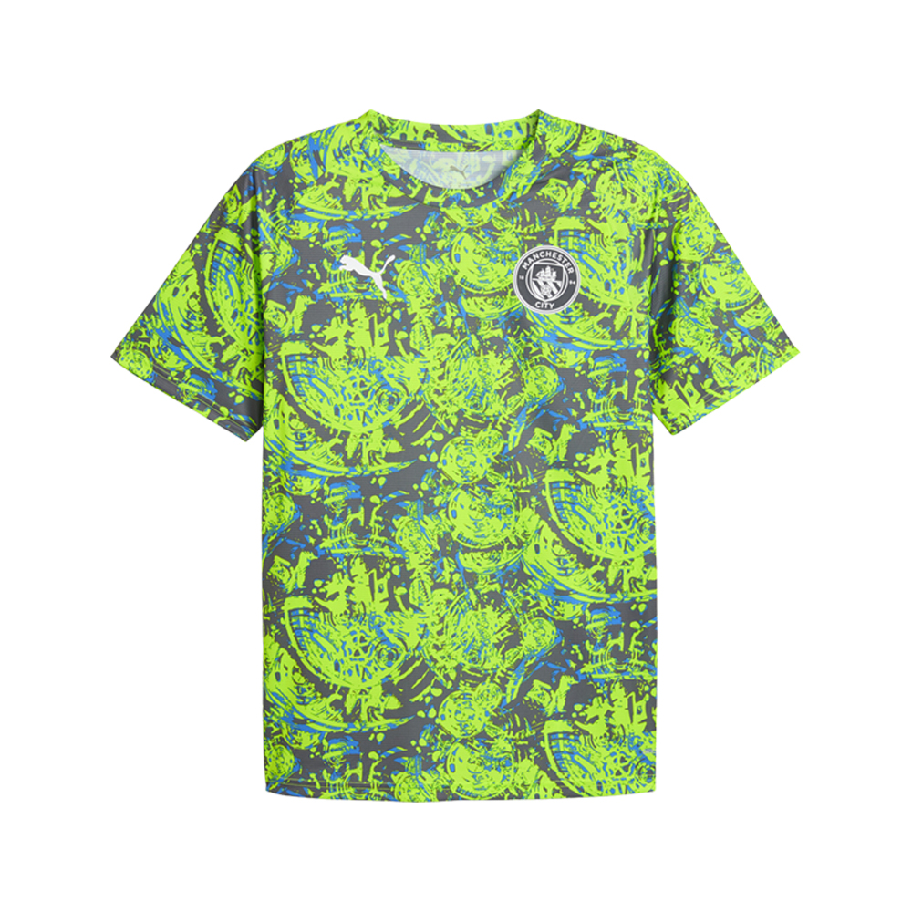 PUMA Manchester City F.C. Warm Up Crew Neck Short Sleeve Soccer Jersey