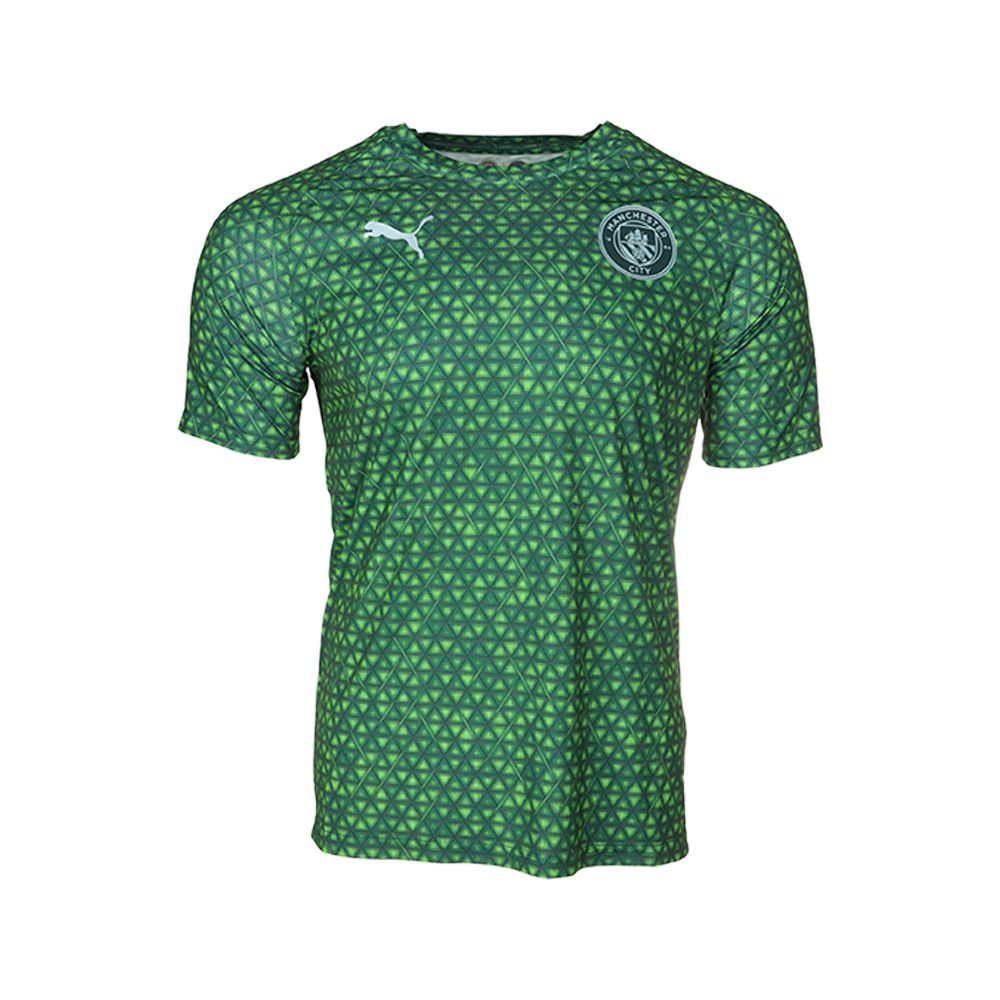 PUMA Manchester City Warm Up Short Sleeve Soccer Jersey