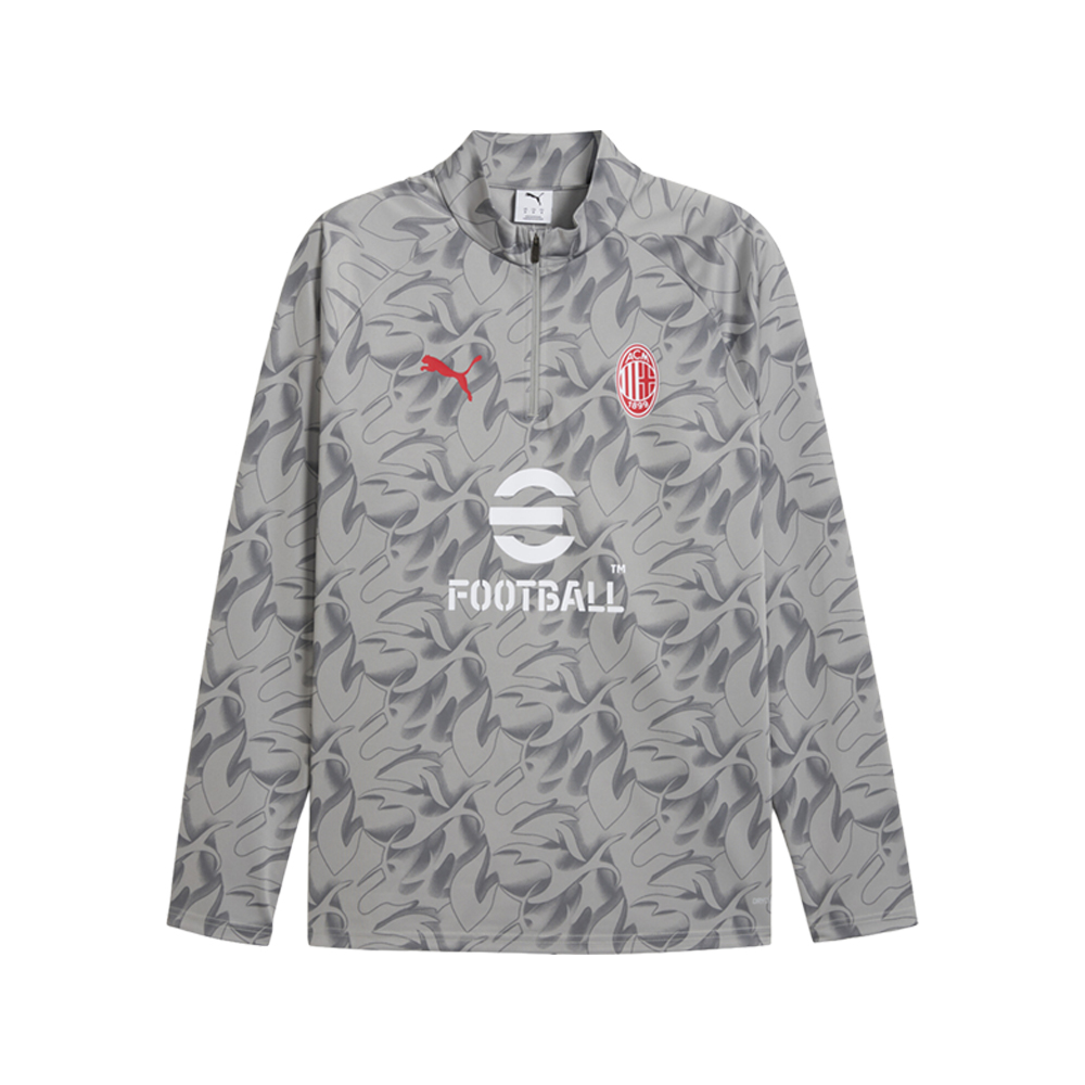 PUMA AC Milan Quarter Zip Soccer Pullover Sweatshirt