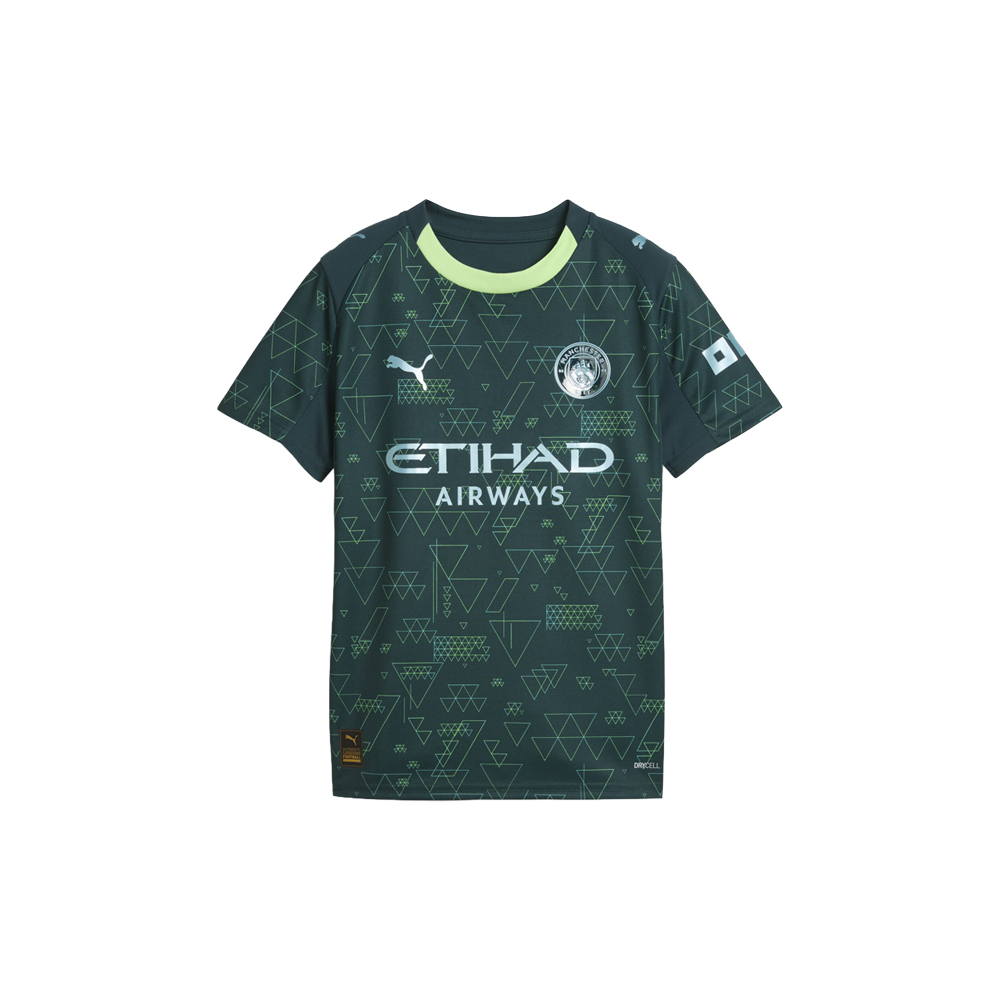 PUMA Manchester City 25/26 4th Crew Neck Short Sleeve Soccer Jersey (Youth)