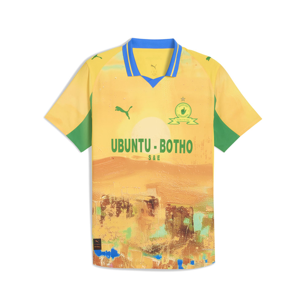 PUMA PUMA X KIDSUPER Mamelodi Sundowns Collared Short Sleeve Authentic Soccer Jersey