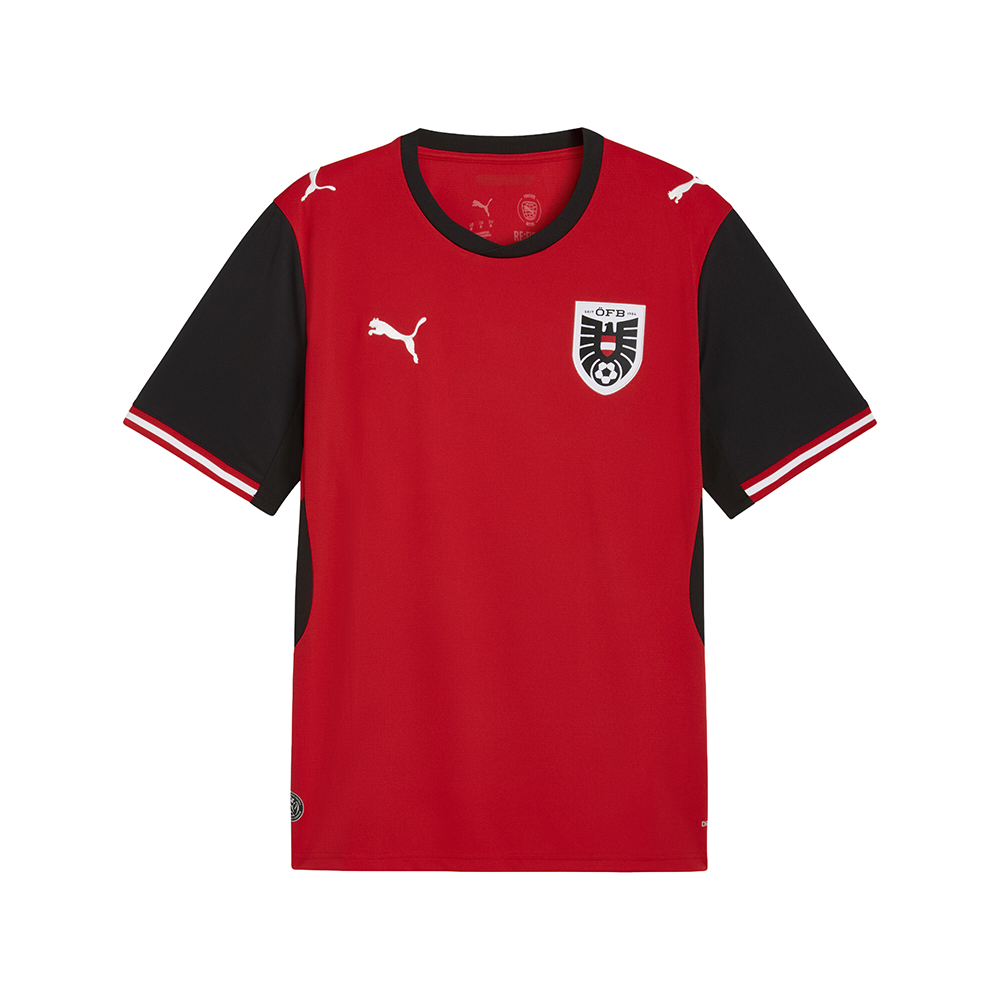 PUMA Austria Home Men's Soccer Jersey in Red, Size M