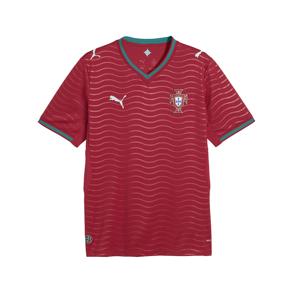 PUMA Portugal Home Crew Neck Short Sleeve Soccer Jersey