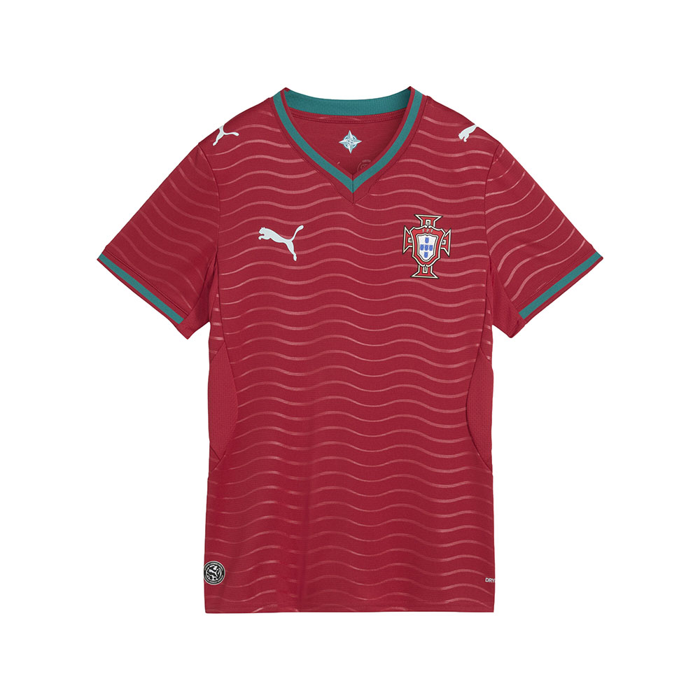 PUMA Portugal Home Crew Neck Short Sleeve Soccer Jersey