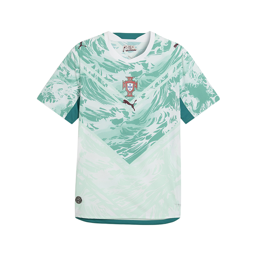 PUMA Portugal Authentic Away Crew Neck Short Sleeve Soccer Jersey