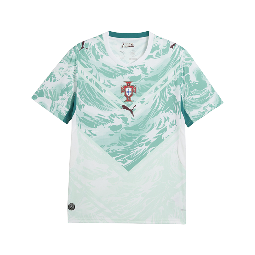 PUMA Portugal Away Crew Neck Short Sleeve Soccer Jersey