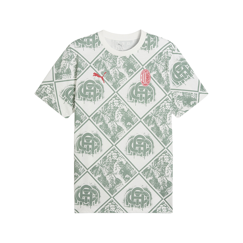 PUMA AC Milan ftblCulture Graphic Crew Neck Short Sleeve T-Shirt
