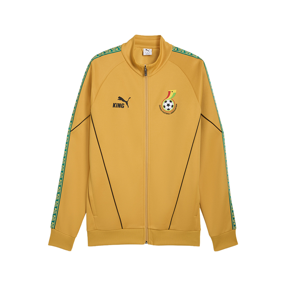 PUMA Ghana KING Anthem Men's Track Jacket in Yellow, Size S