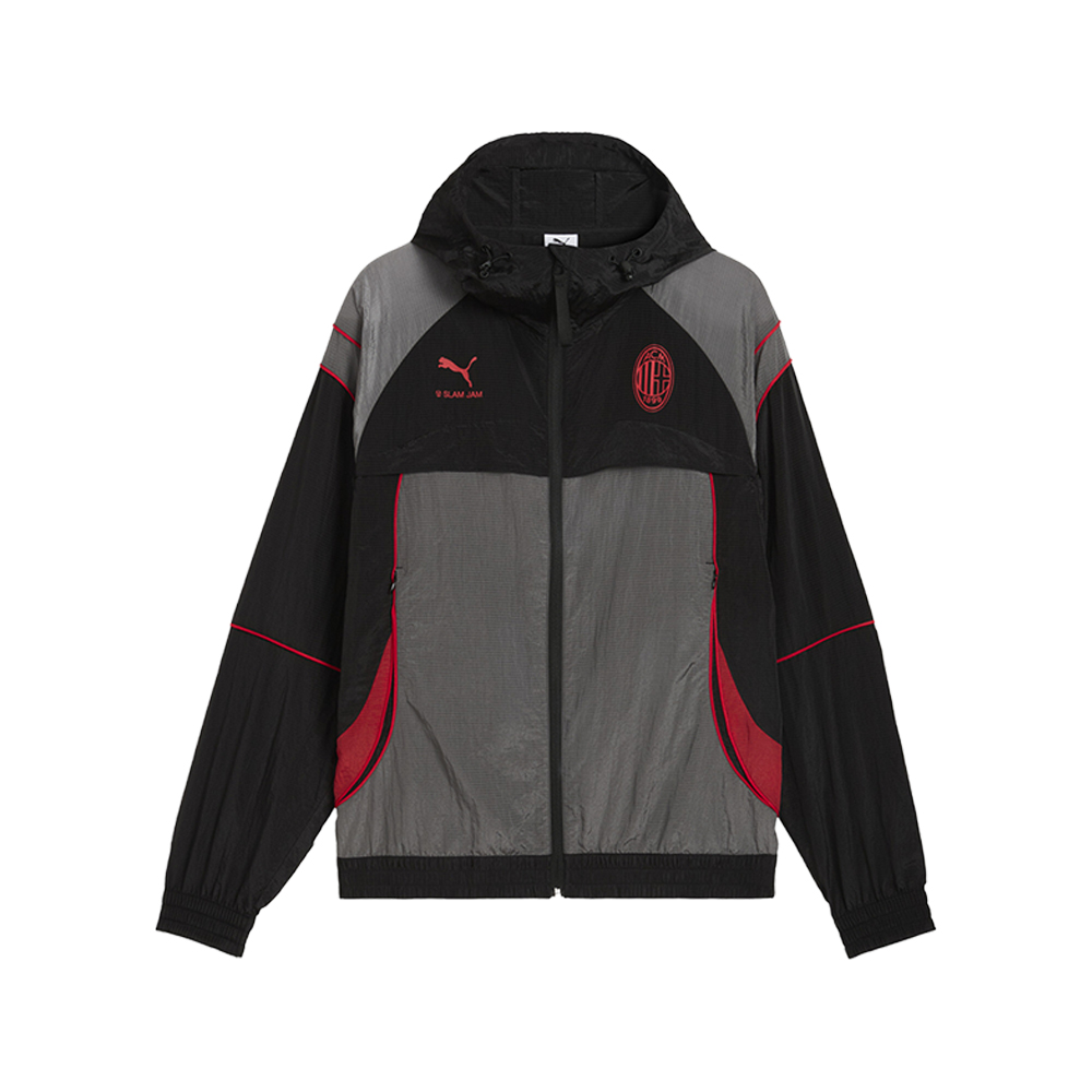 PUMA Ac Milan X Slam Jam Full Zip Jacket Mens Black Casual