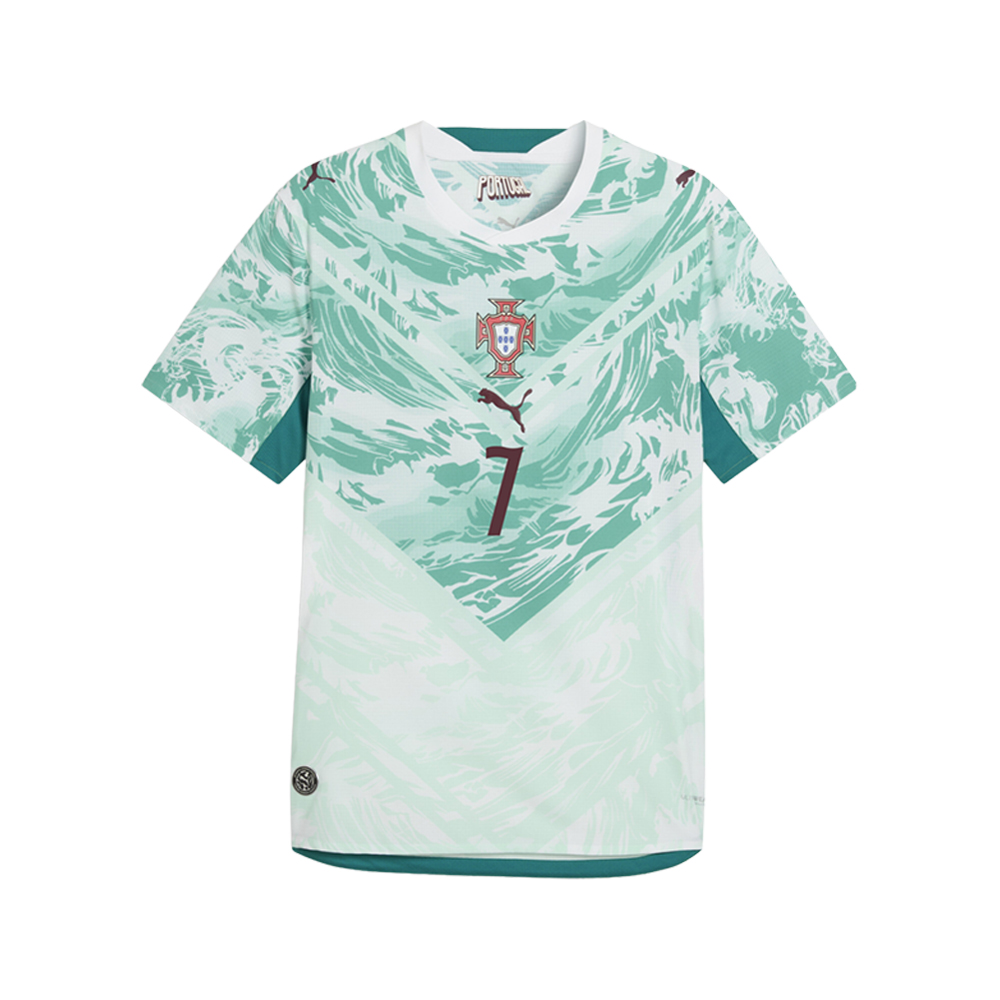 PUMA Portugal Away Authentic Crew Neck Short Sleeve Soccer Jersey