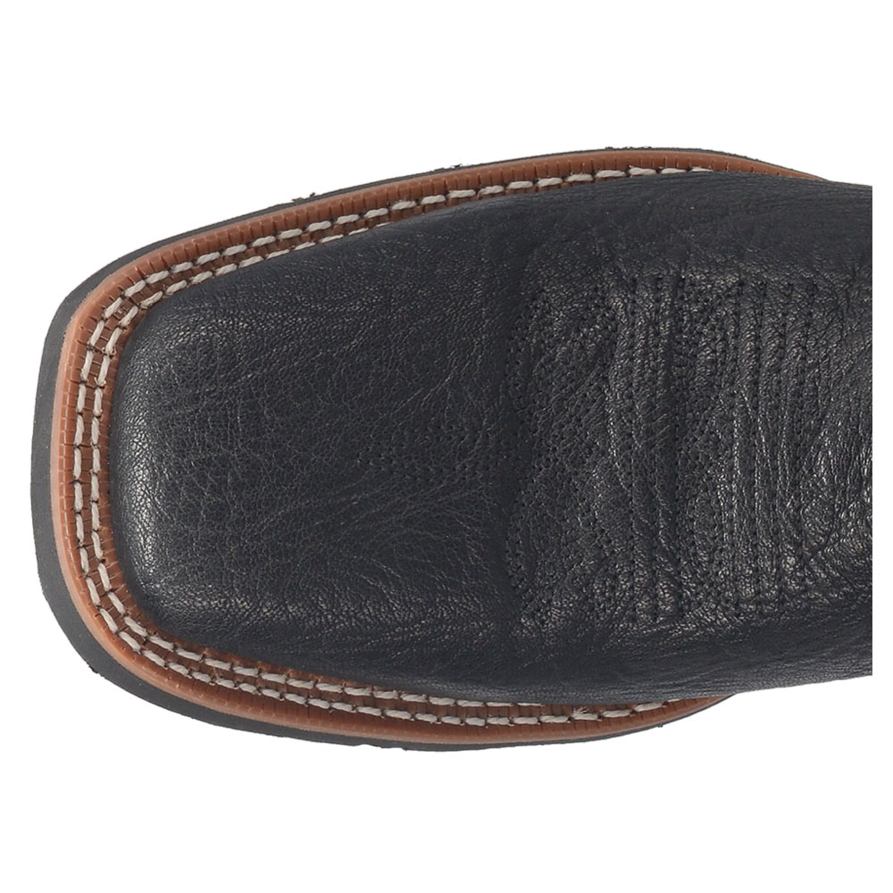 Laredo Isaac Square Toe Cowboy Herren Schwarz, Grau Freizeit Stiefel 7910 - Bild 4 von 7