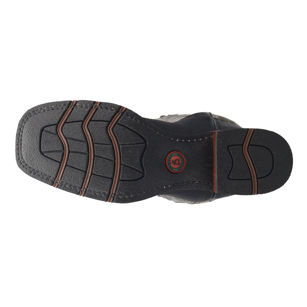 Laredo Isaac Square Toe Cowboy Herren Schwarz, Grau Freizeit Stiefel 7910 - Bild 5 von 7
