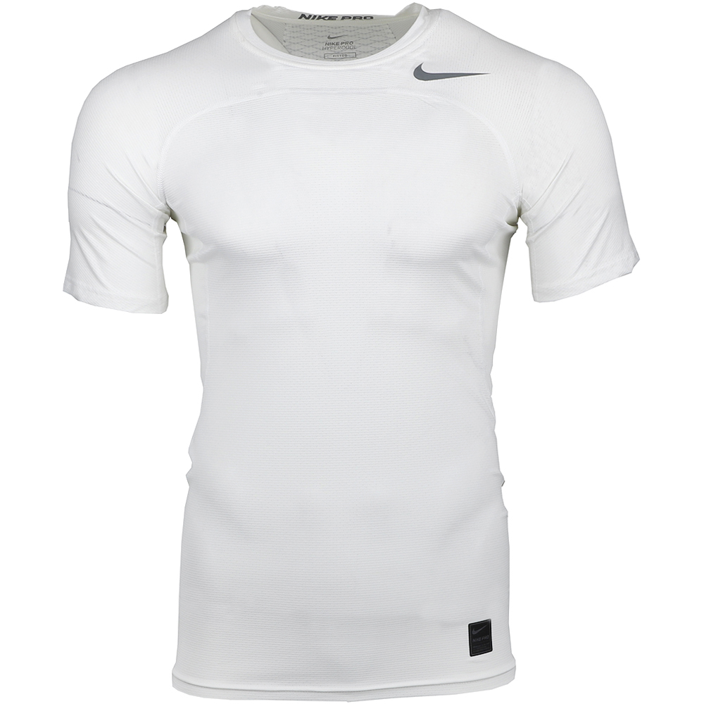 Wijzerplaat omringen Achteruit Shop White Mens Nike Hypercool Short Sleeve Fitted Top