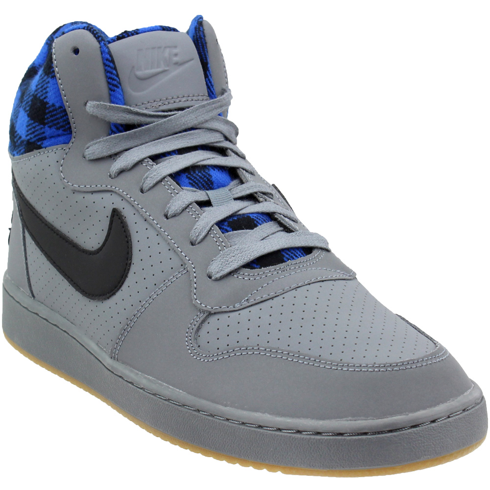 Nike Court Borough Grey Mens Lace Up Sneakers