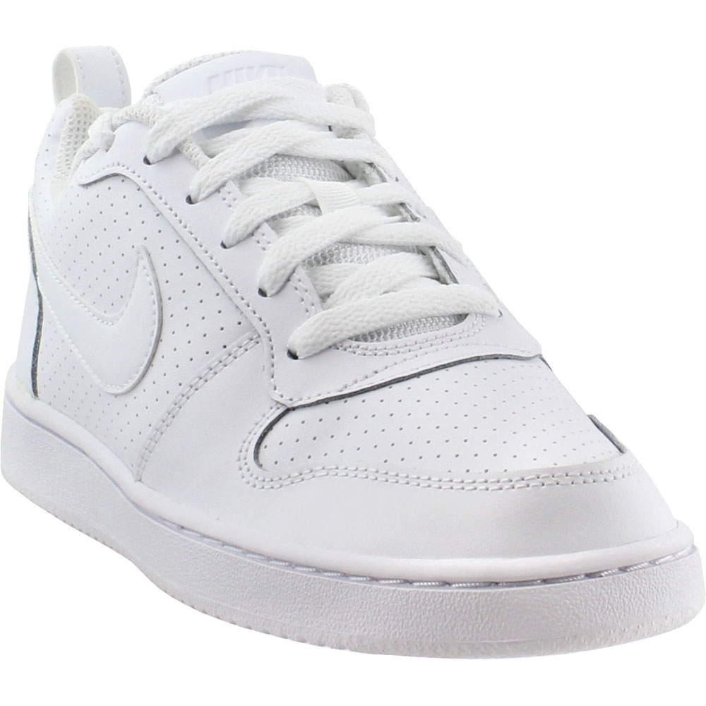 Nike Court Borough Low White Womens Lace Up Sneakers
