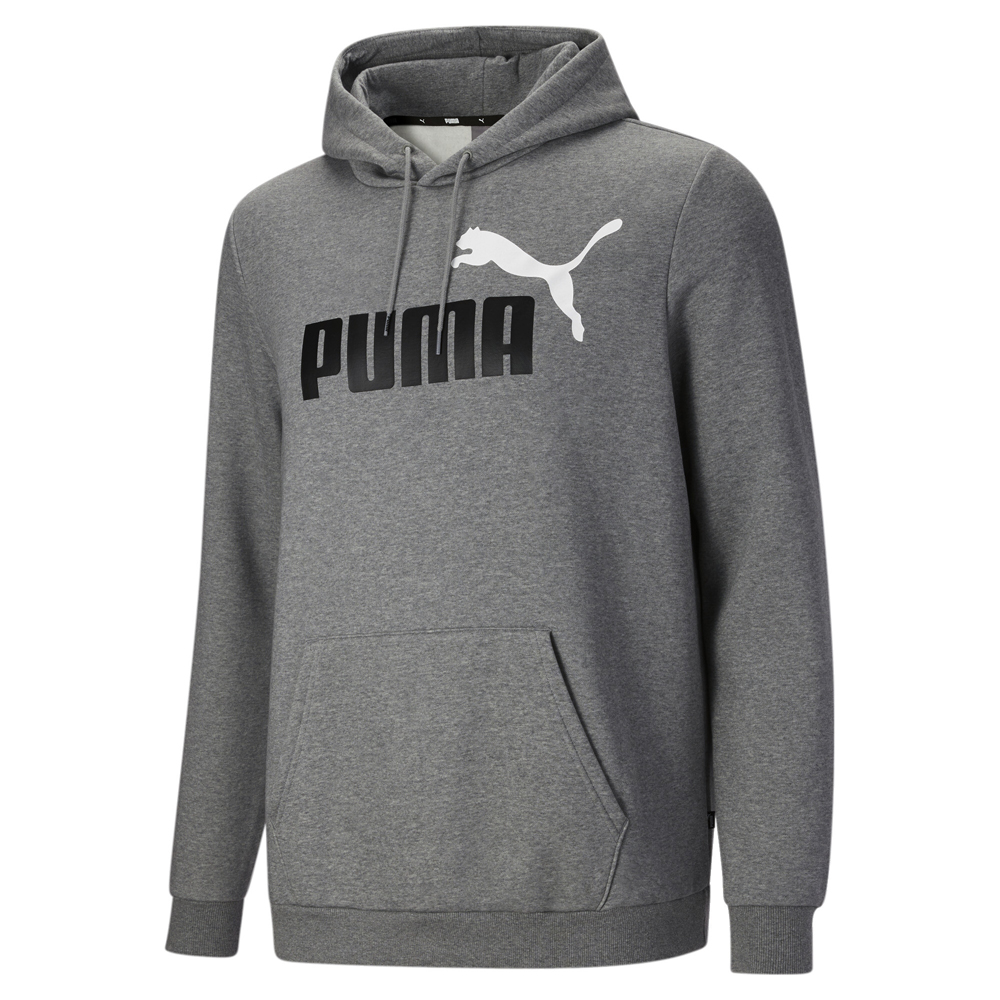 Puma Essentials Logo Pullover Hoodie Big Tall Mens Grey Casual ...