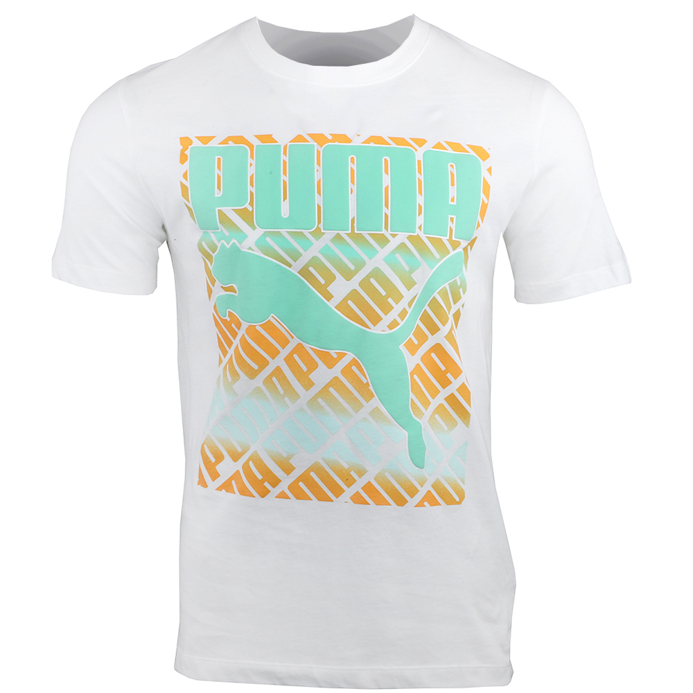 puma men's minty fresh white tee