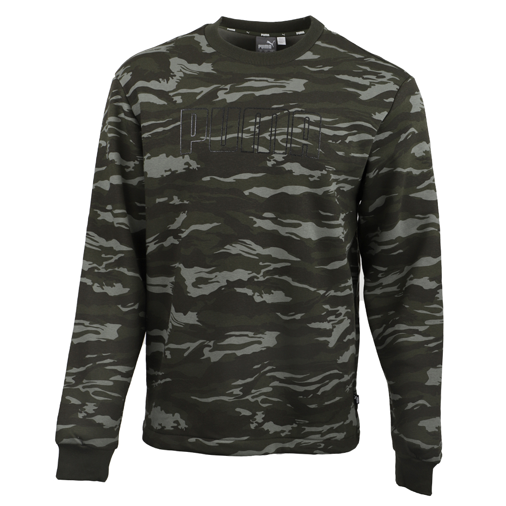 Puma Men's Camo Fleece Crewneck Sweatshirt