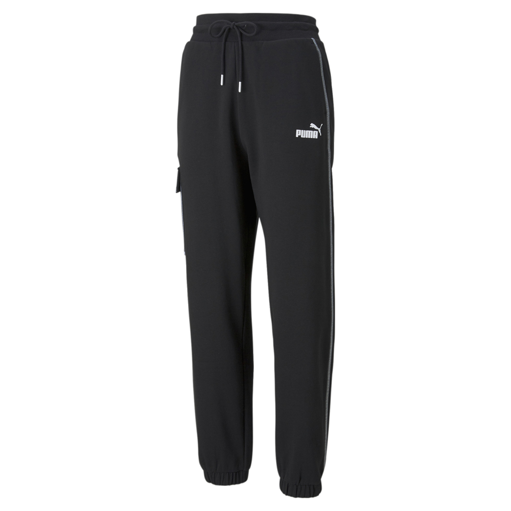 Puma Power Cargo Pants Tr Cl Womens Black Casual Athletic Bottoms 