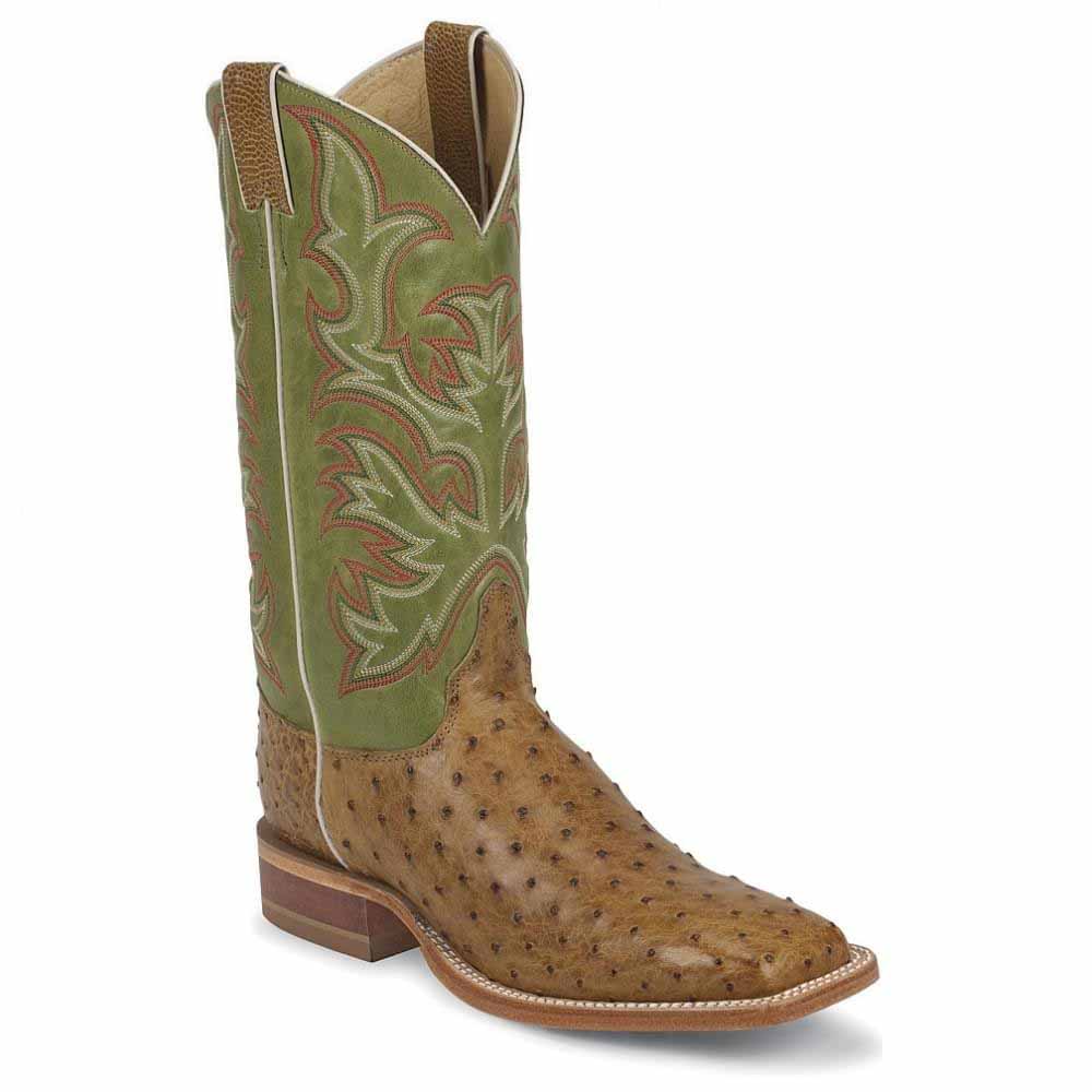 Justin Boots Antique Saddle Full Quill Ostrich