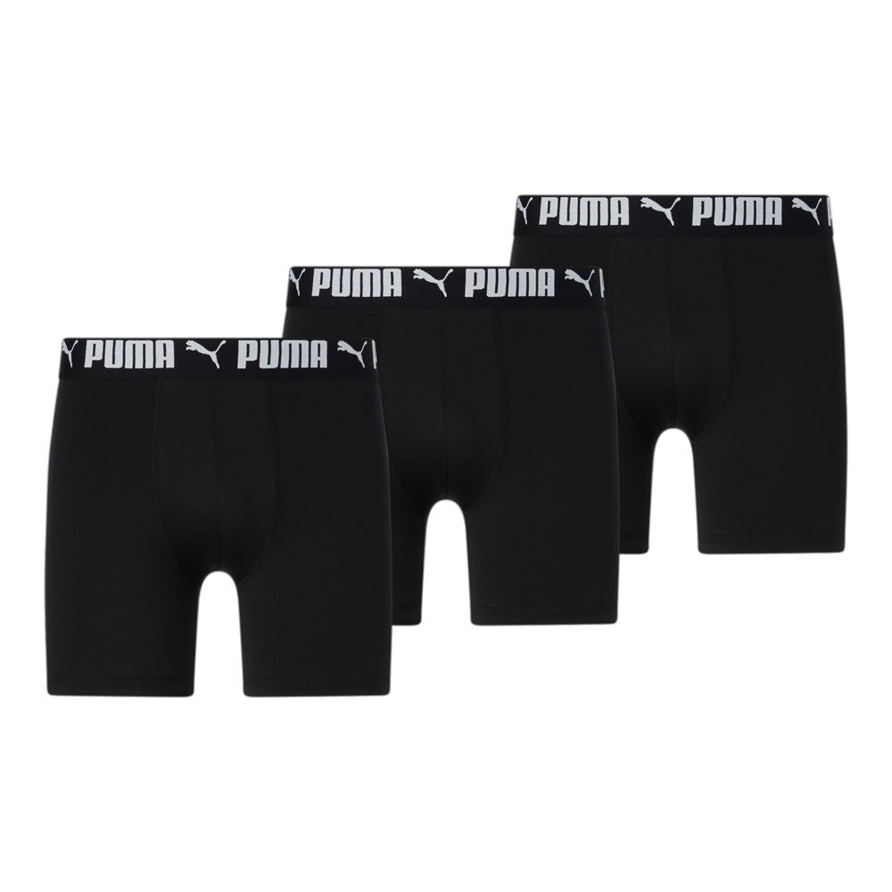 PUMA Men's Athletic Boxer Briefs 3 Pack in Black, Size XL