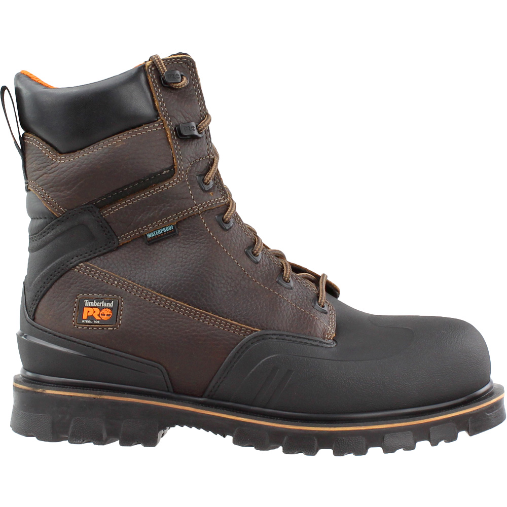 8 inch lace up steel toe boots
