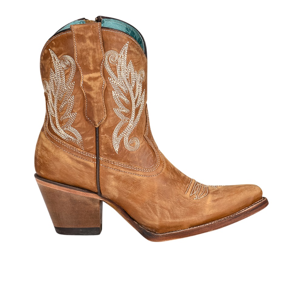 CORRAL Ld Golden Embroidery Ankle Boot, Size: 7.5, Width: M (A4218-M-7.5)