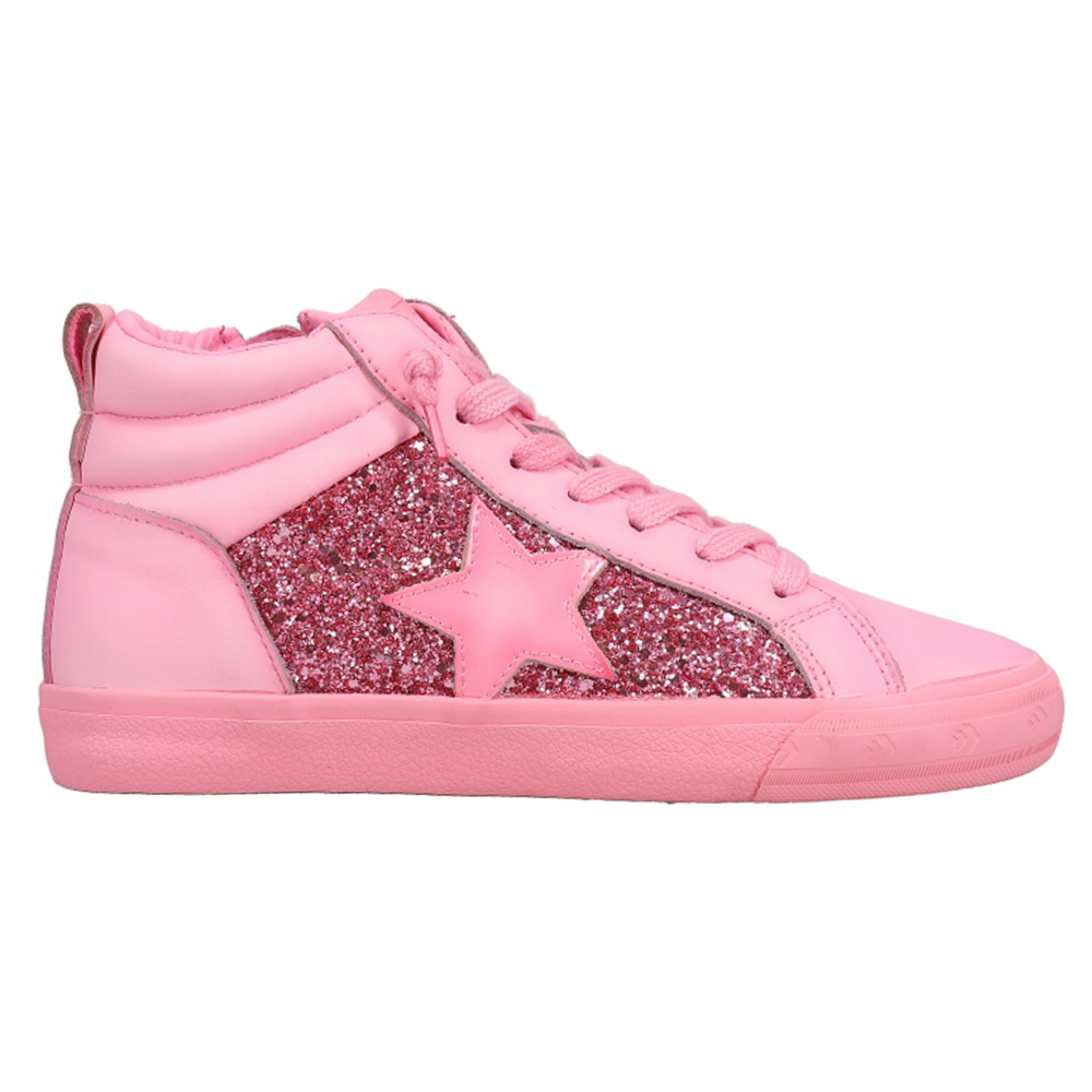 møl Stavning Ged Shop Pink Womens Vintage Havana Alexis 2 Glitter High Top Sneakers