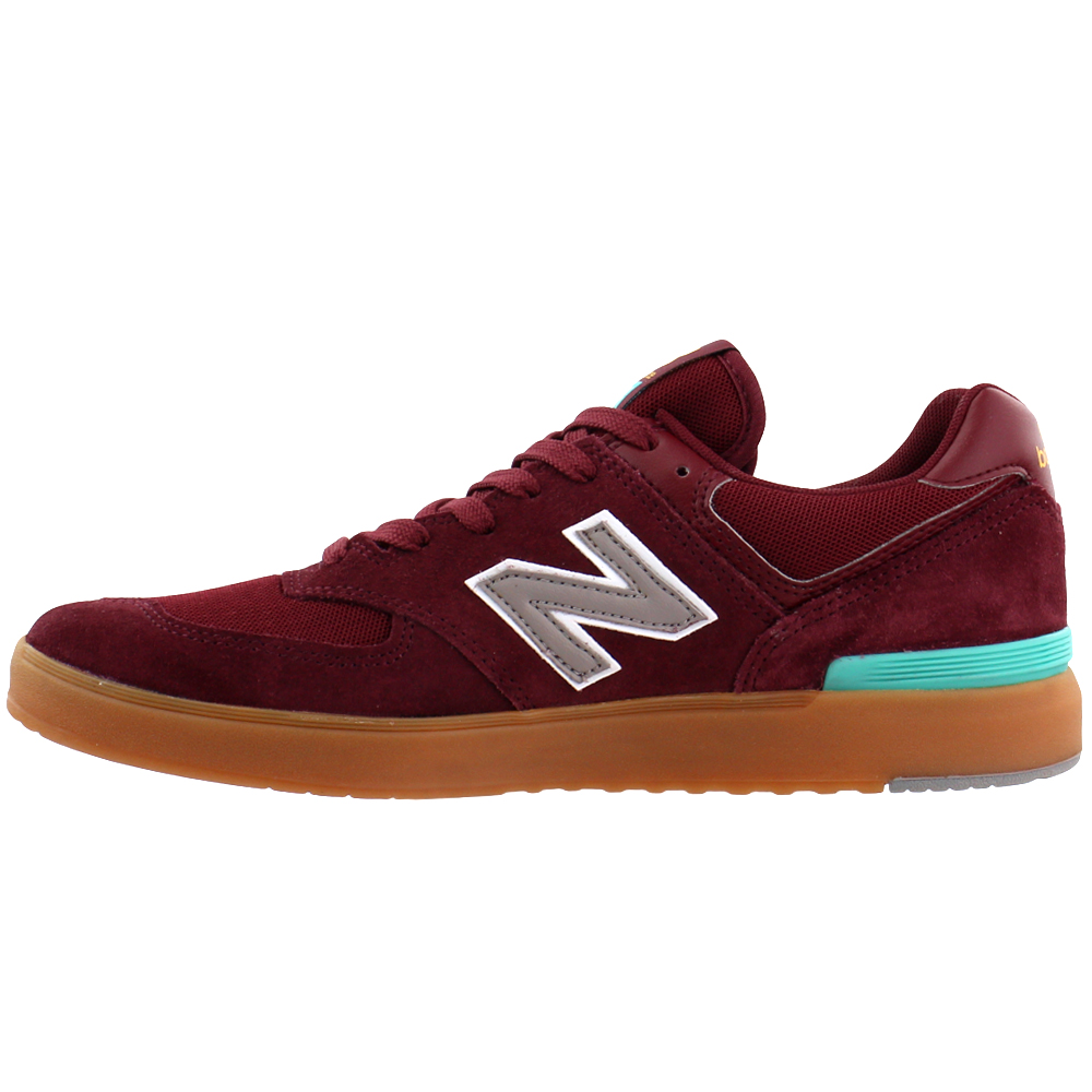 New Balance 574 All Coasts Lace Up Sneakers Red Mens ...