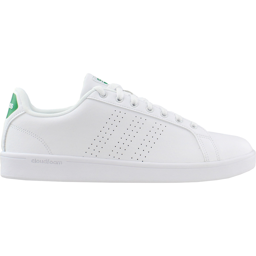 adidas Cloudfoam Advantage Clean Sneakers White Mens Lace Up Sneakers